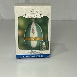 Hallmark Keepsake Ornament "Rabbit Easter Egg Surprise" Fine Porcelain 2000